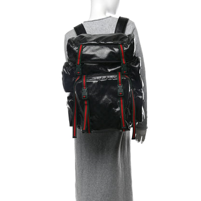 Gucci GG Crystal Monogram Web Backpack Black 2 of 9