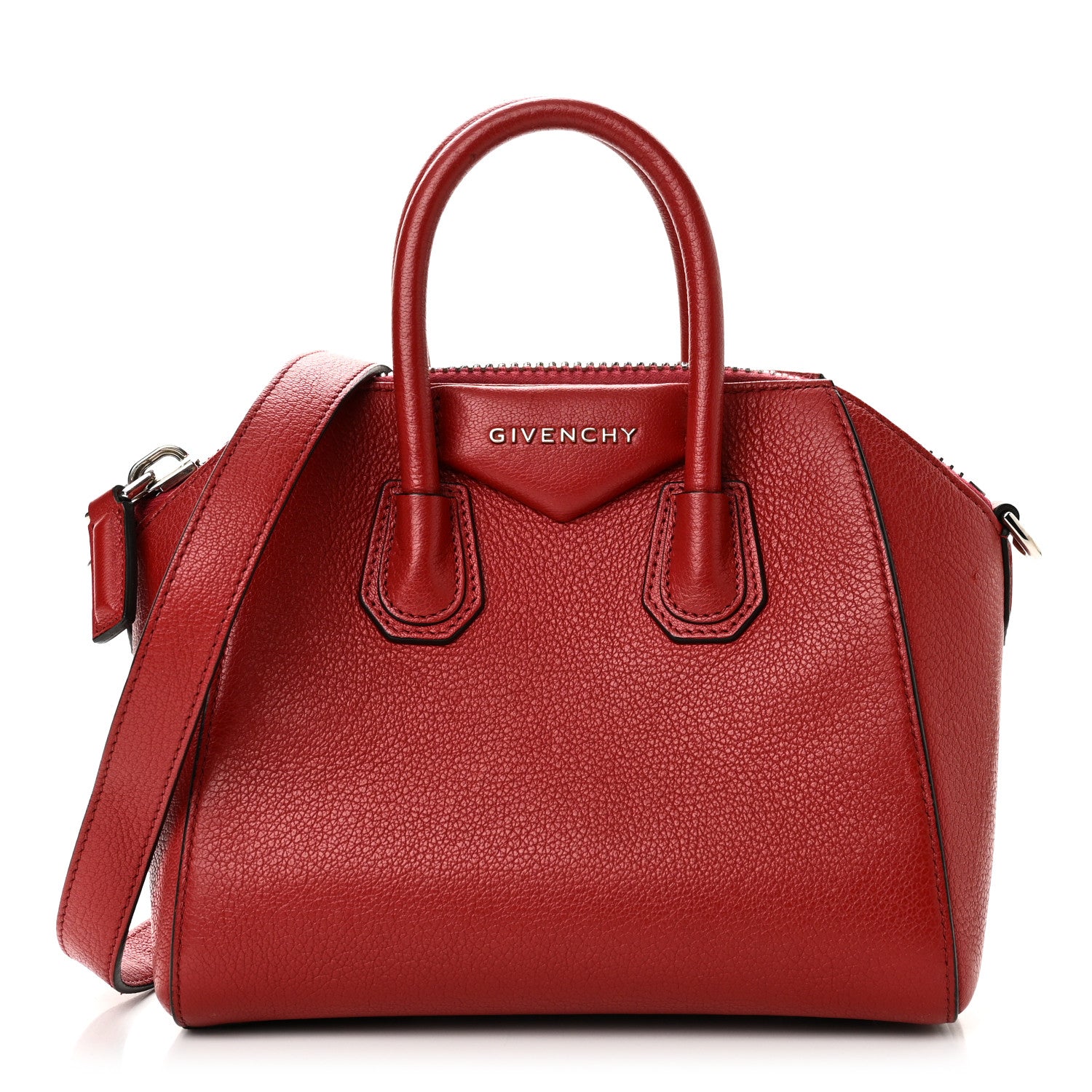 Givenchy Sugar Goatskin Mini Antigona Red 1 of 10