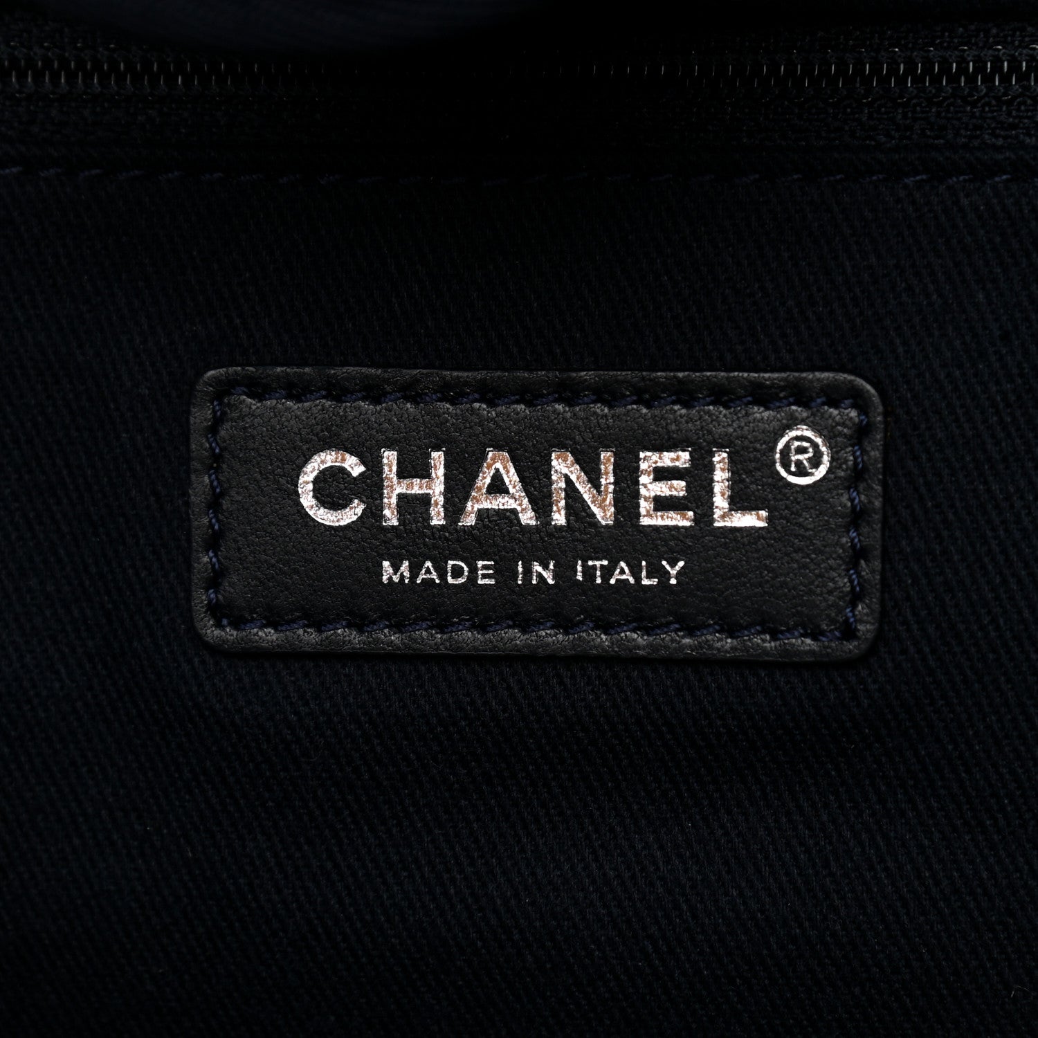 Chanel Denim Medium Deauville Tote Dark Blue 8 of 9