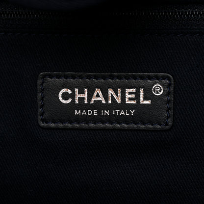 Chanel Denim Medium Deauville Tote Dark Blue 8 of 9