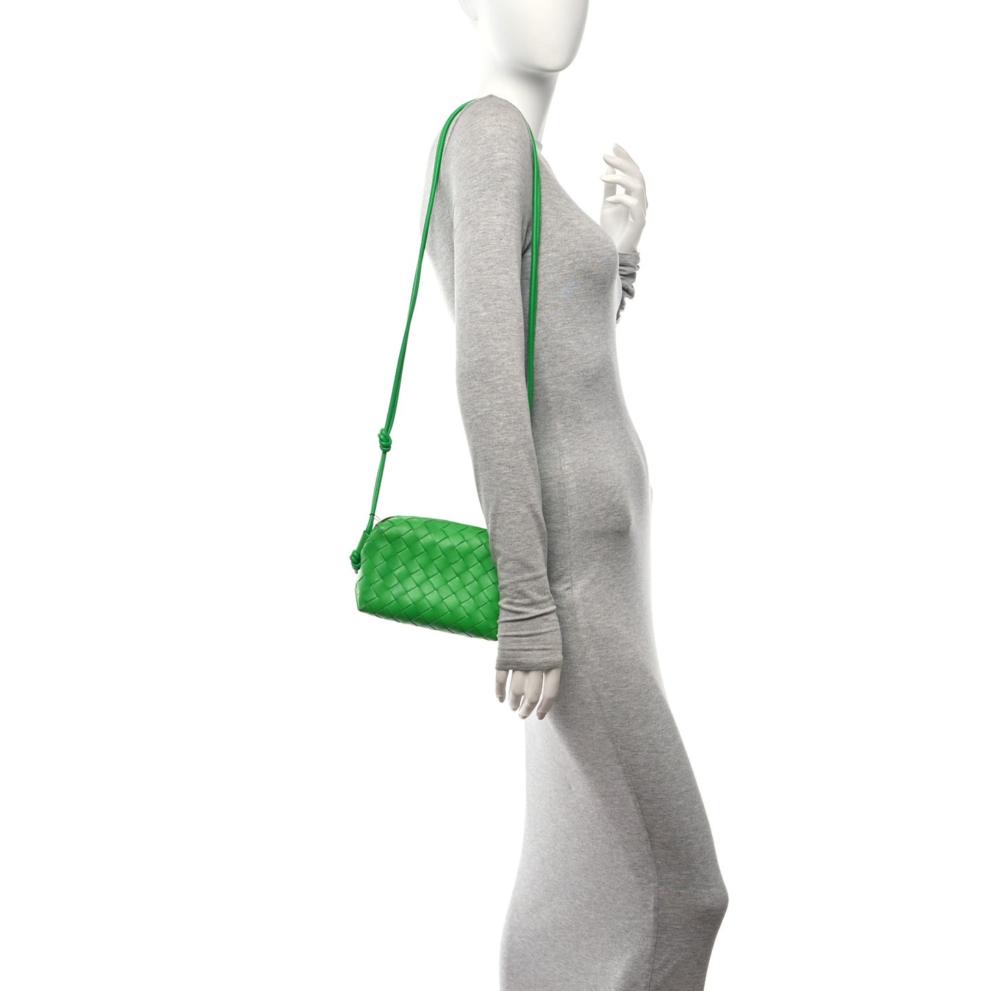 Nappa Intrecciato Mini Loop Camera Bag Parakeet