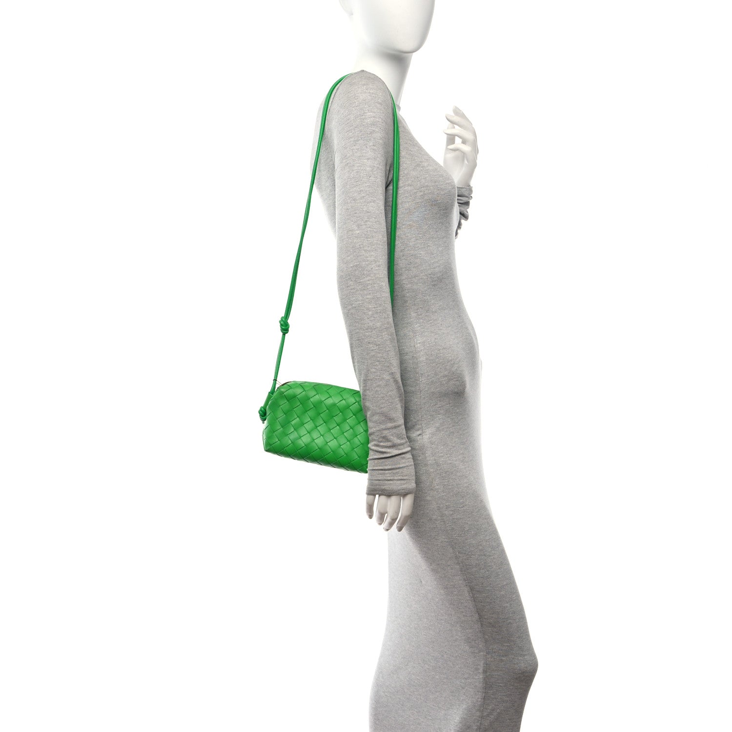 Bottega Veneta Nappa Intrecciato Mini Loop Camera Bag Parakeet 2 of 14