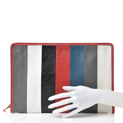 Balenciaga Agneau Arena Multicolore Bazar Pouch Grey White Black Red Blue 2 of 8