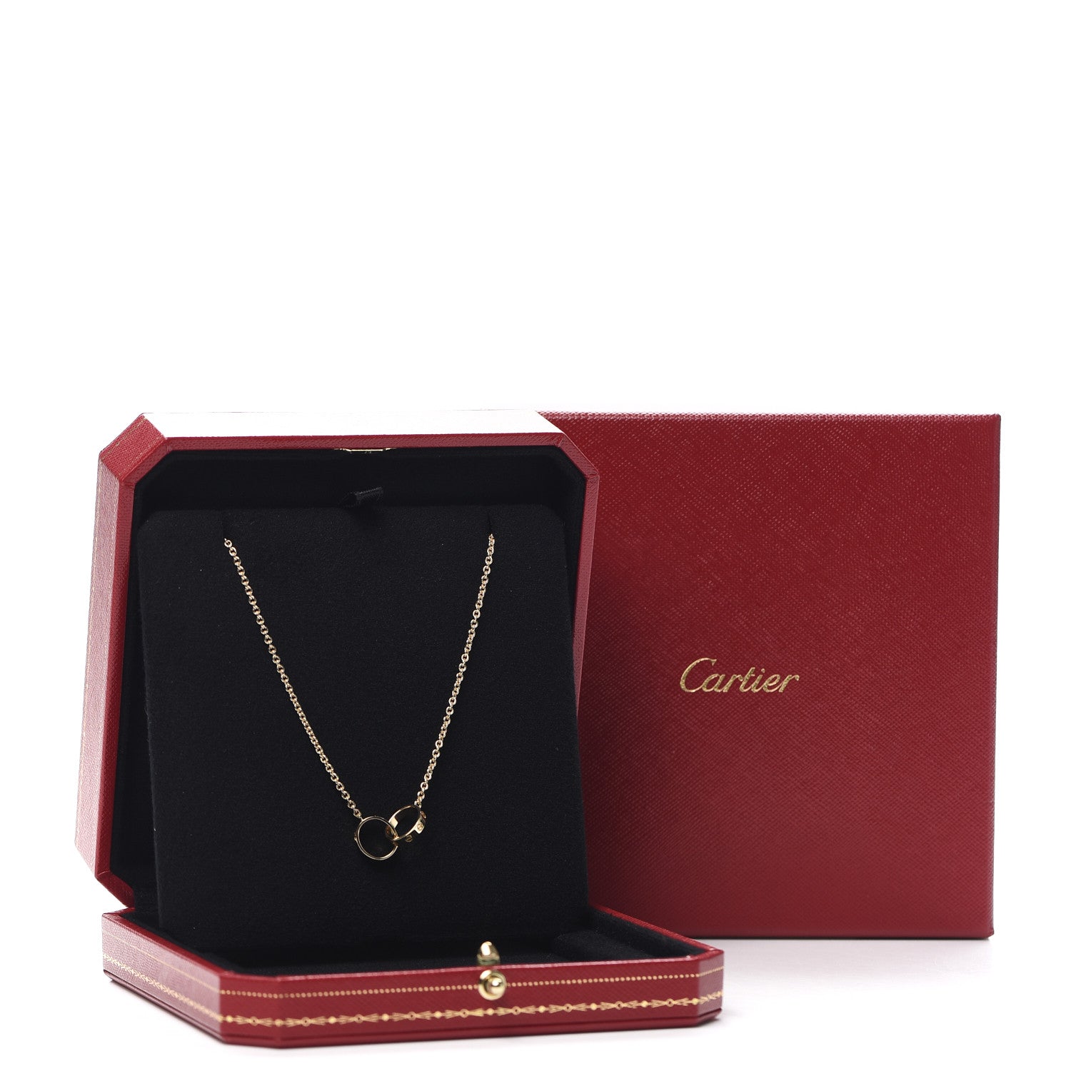 Cartier 18K Yellow Gold Interlocking LOVE Necklace 7 of 7