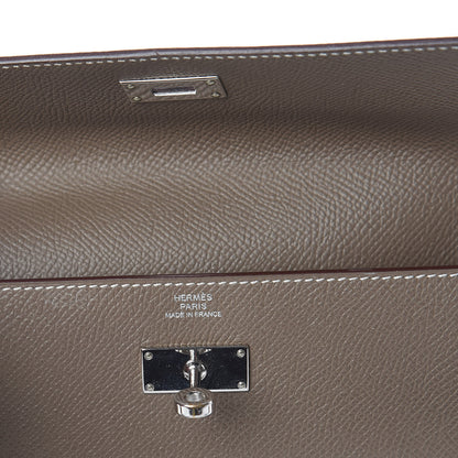 Hermes Epsom Kelly Longue Wallet Etoupe 11 of 11