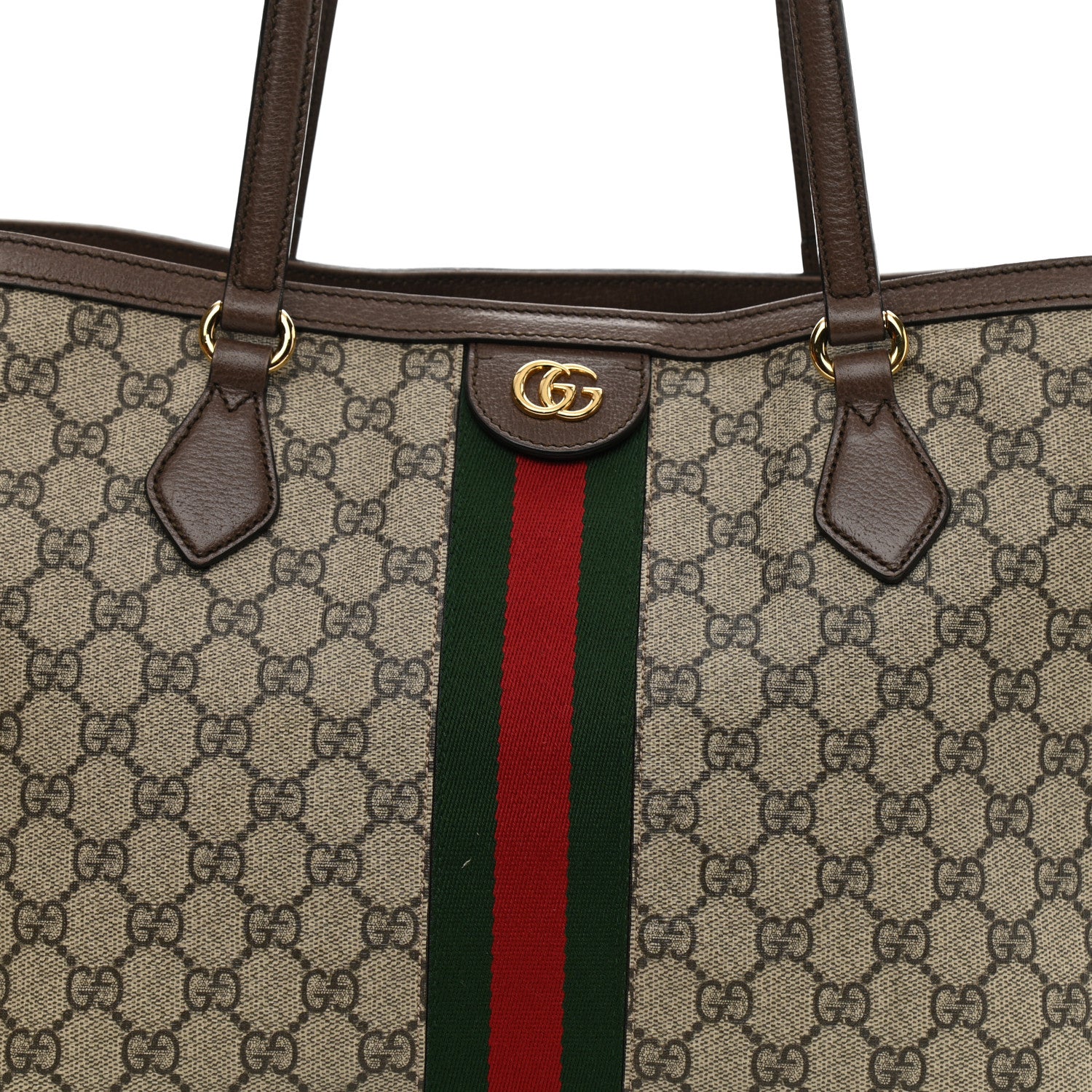 Gucci GG Supreme Monogram Medium Ophidia Shopping Tote Brown 8 of 11
