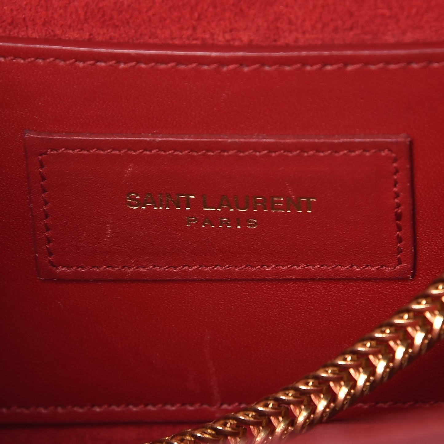 Smooth Calfskin Medium Classic Monogram Kate Tassel Satchel Lipstick Red