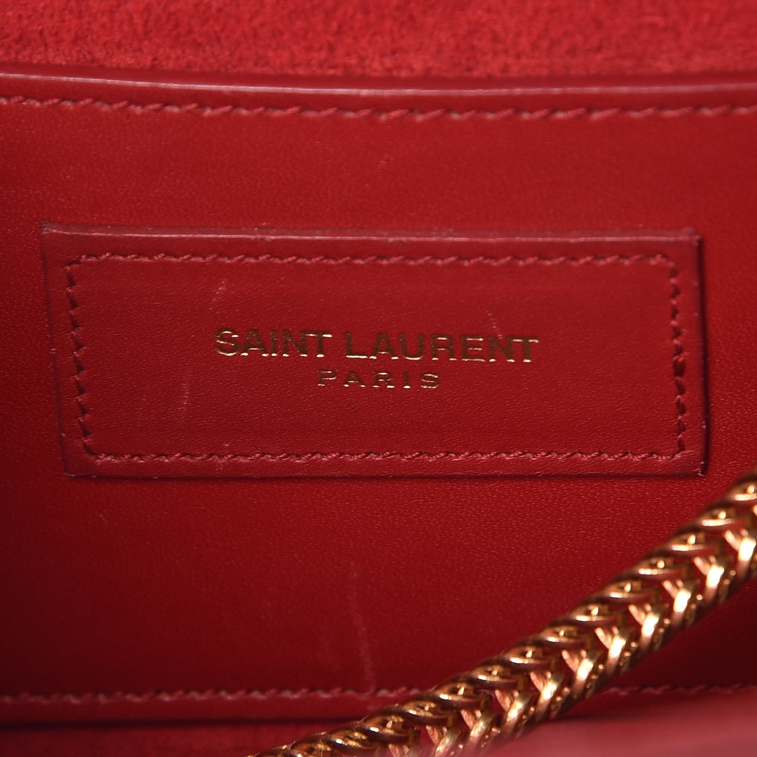 Saint Laurent Smooth Calfskin Medium Classic Monogram Kate Tassel Satchel Lipstick Red 6 of 11