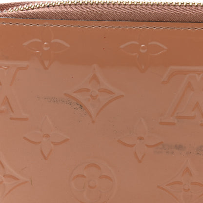 Louis Vuitton Vernis Zippy Wallet Rose Velours 9 of 11