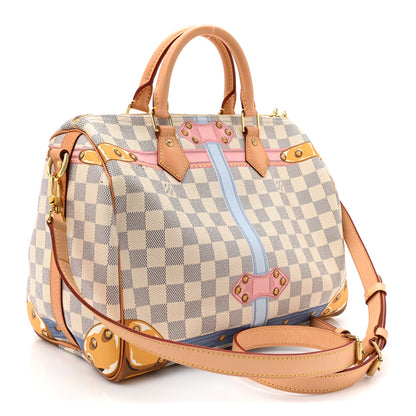 Louis Vuitton Damier Azur Summer Trunks Speedy Bandouliere 30 3 of 14