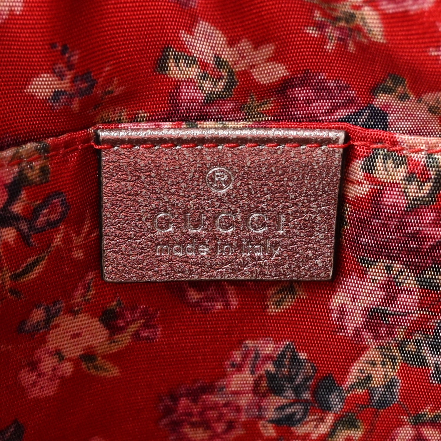 Gucci Laminated Nappa Trapuntata Small Zumi Shoulder Bag Rosso Marine Argento 6 of 11