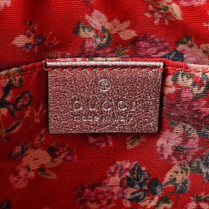 Gucci Laminated Nappa Trapuntata Small Zumi Shoulder Bag Rosso Marine Argento 6 of 11