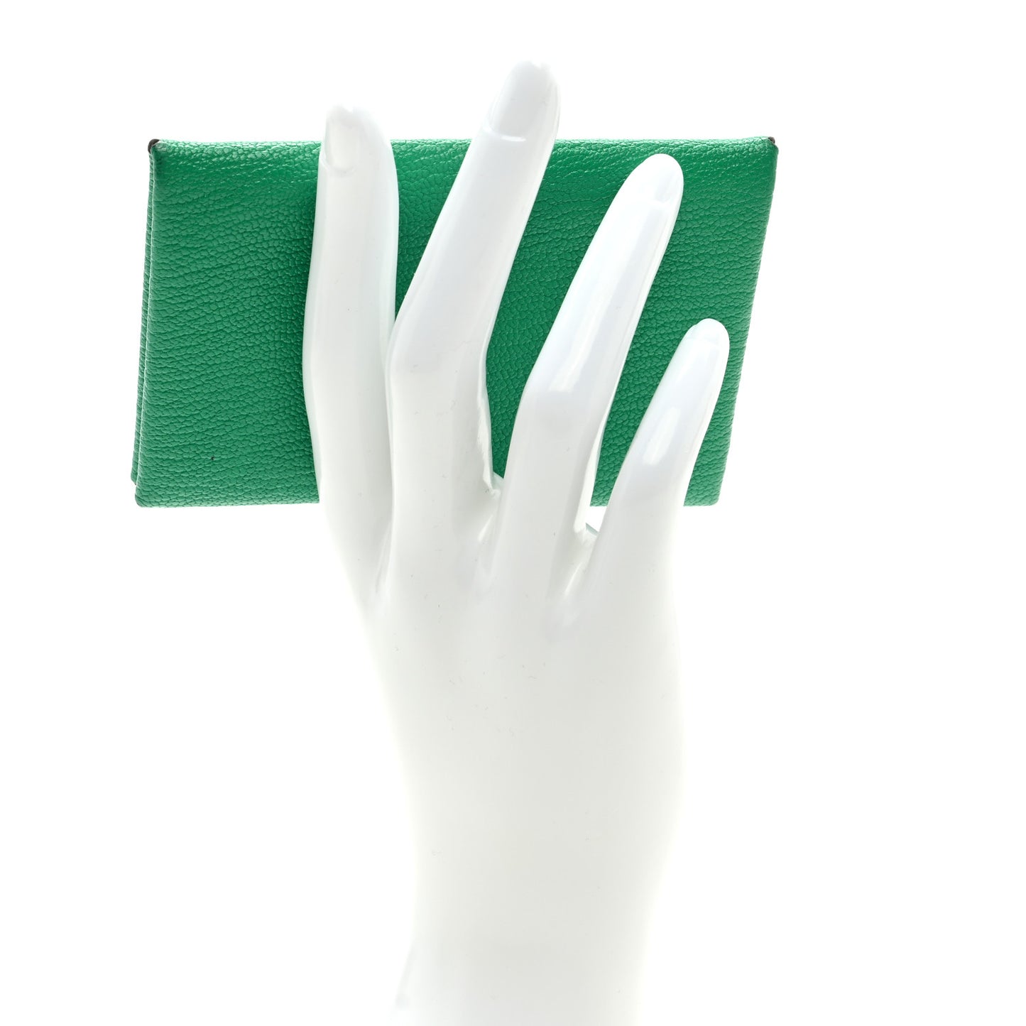 Chevre Mysore Verso Calvi Card Case Menthe Bleu Brume