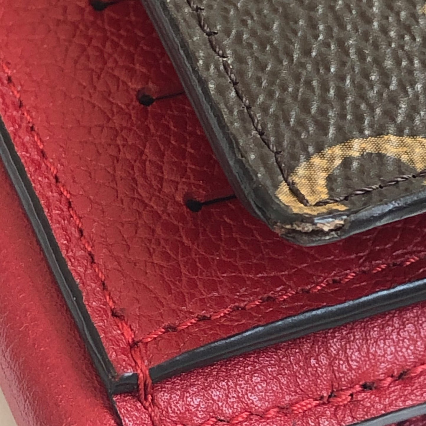 Monogram Pallas Compact Wallet Cherry