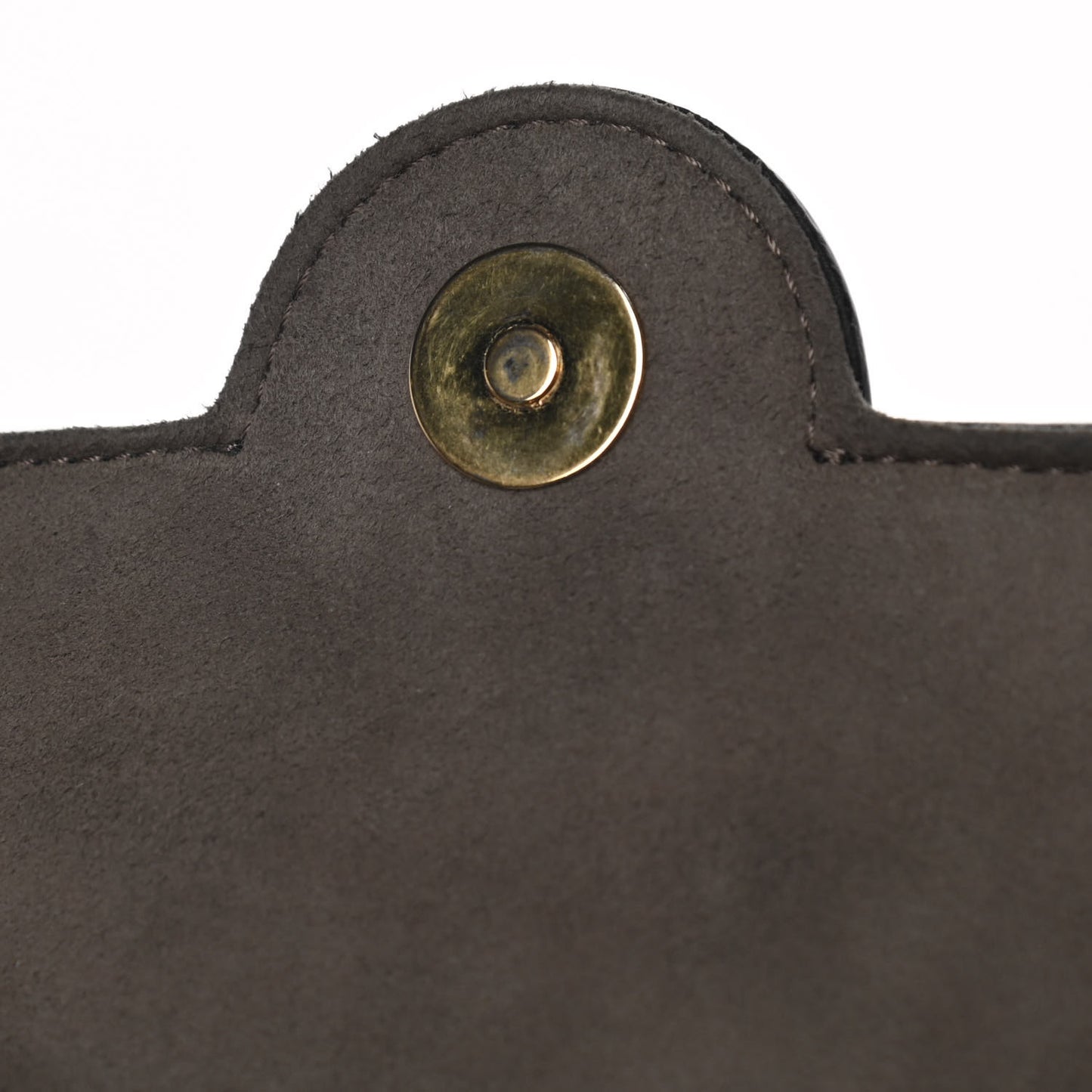 Vitello Grace Glazed Fabric FF 1974 Double F Shoulder Bag Black Mogano Panna