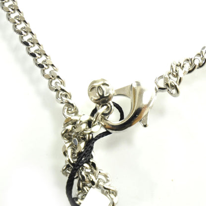 Chanel CC Army Dog Tag Necklace Silver 09P 7 of 7