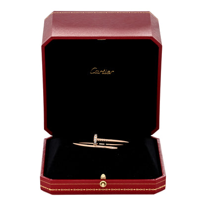 Cartier 18K Pink Gold Diamond Juste Un Clou Bracelet 15 4 of 4