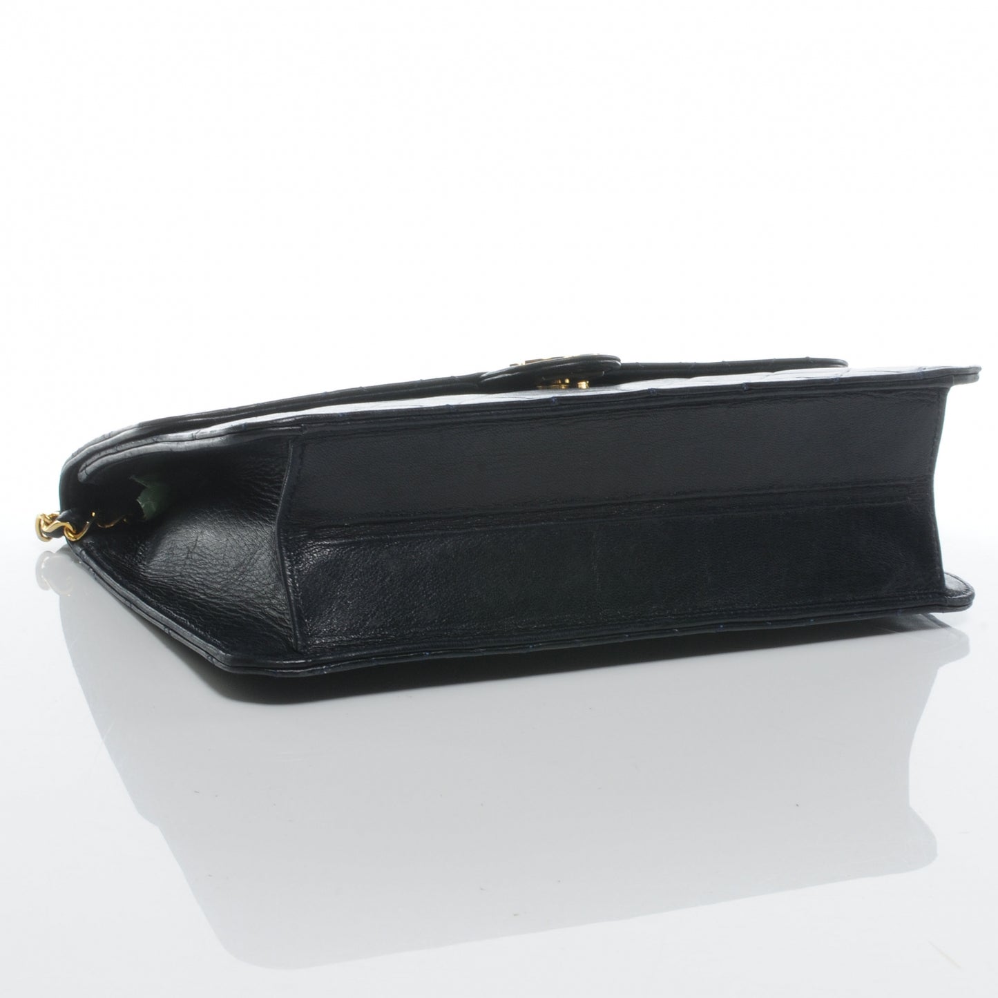 Lambskin Single Flap Navy