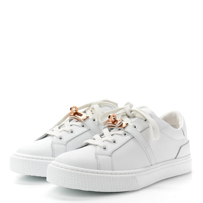 Hermes Calfskin Day Sneakers 37 White 3 of 7