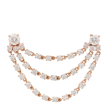 Anita Ko 18K Rose Gold Diamond Bianca Earring 1 of 4