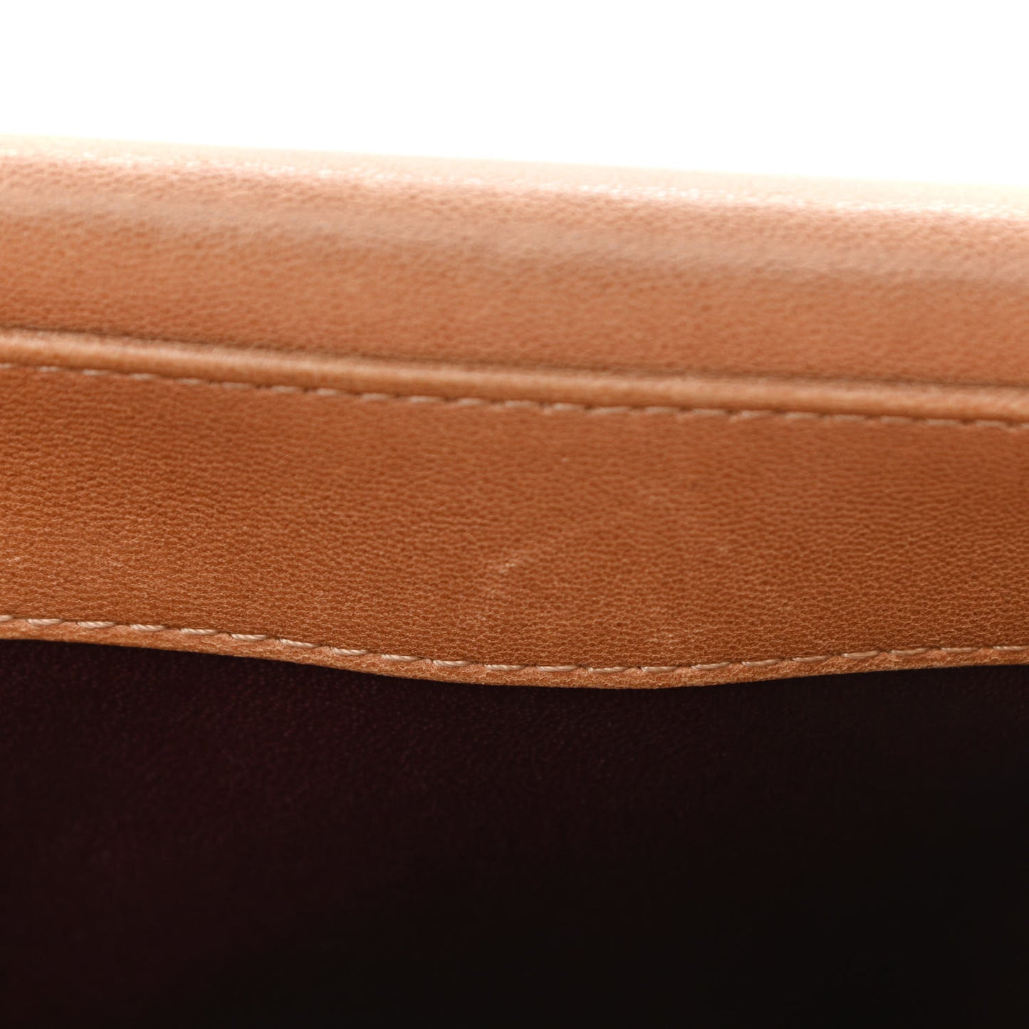Lambskin Quilted Small Single Flap Beige