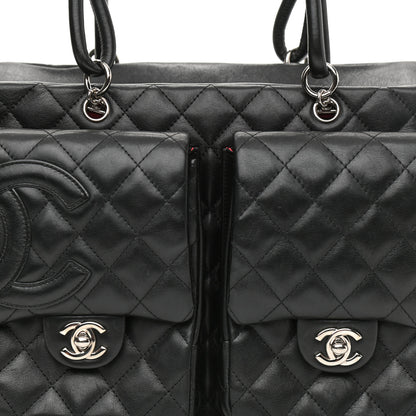 Chanel Calfskin Quilted Large Cambon Multipocket Reporter Black 8 of 12