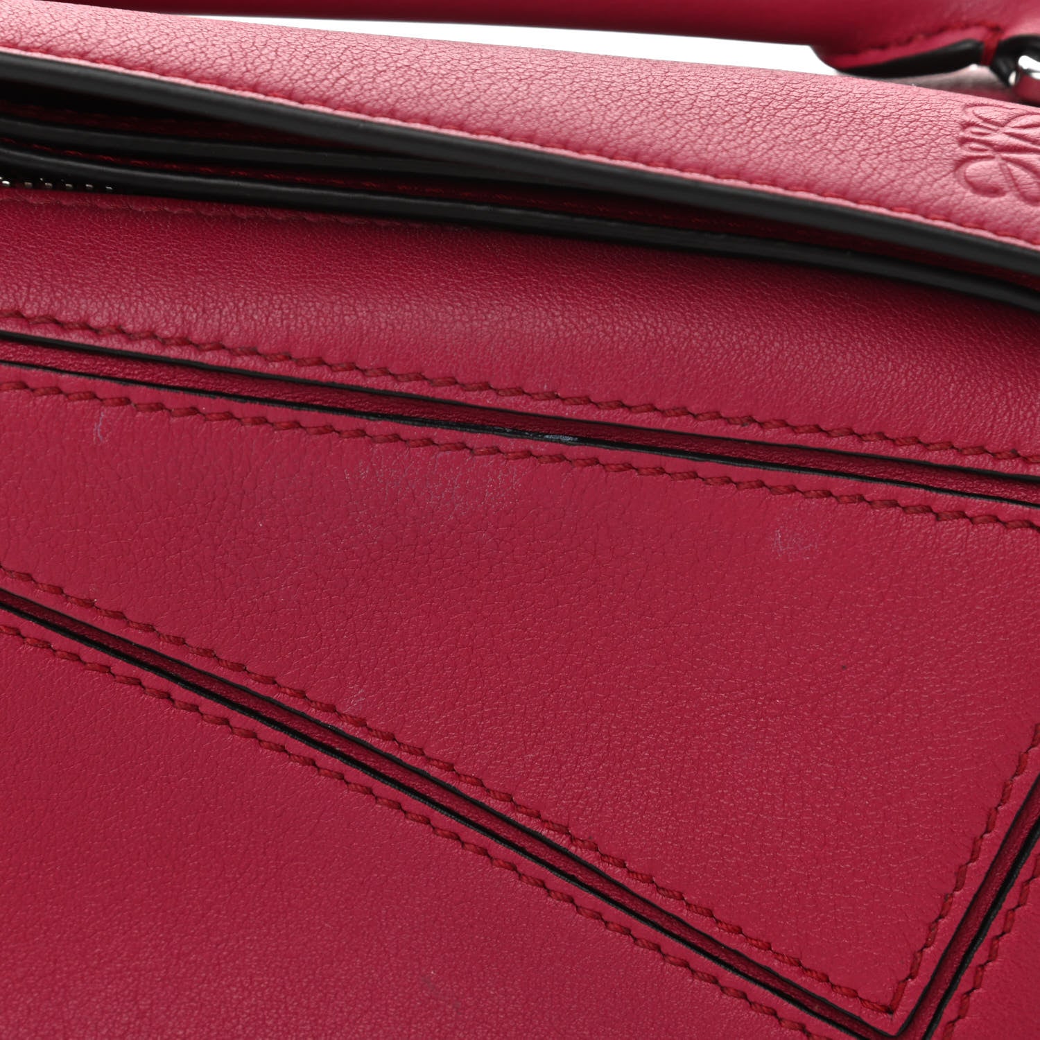 Loewe Calfskin Mini Puzzle Bag Raspberry 12 of 12