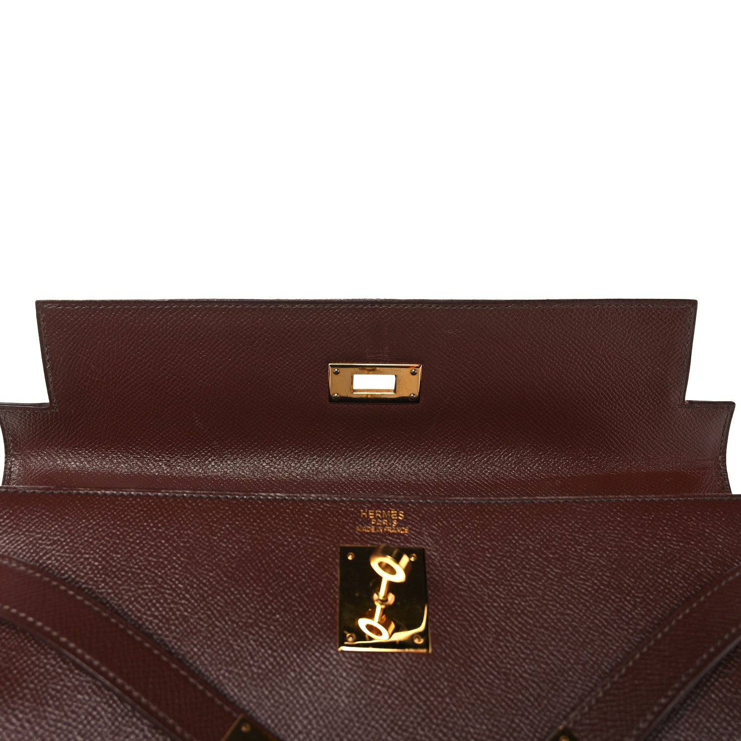 Hermes Courchevel Kelly Sellier 32 Noisette 17 of 48