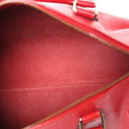 Louis Vuitton Epi Speedy 30 Castillan Red 5 of 11