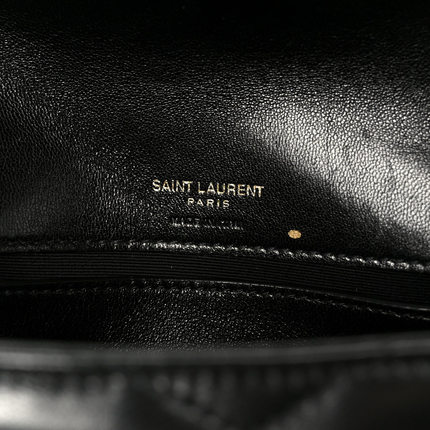 Saint Laurent Lambskin Chevron Quilted Mini Loulou Black 7 of 13