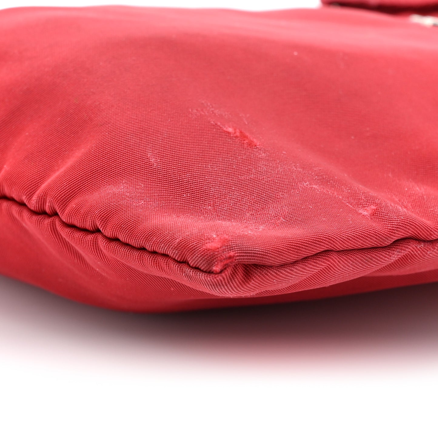 Nylon Small Flat Messenger Bag Cherry