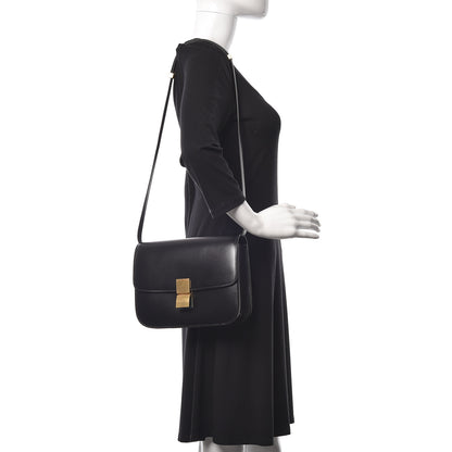 Celine Box Calfskin Medium Classic Box Flap Bag Black 2 of 9