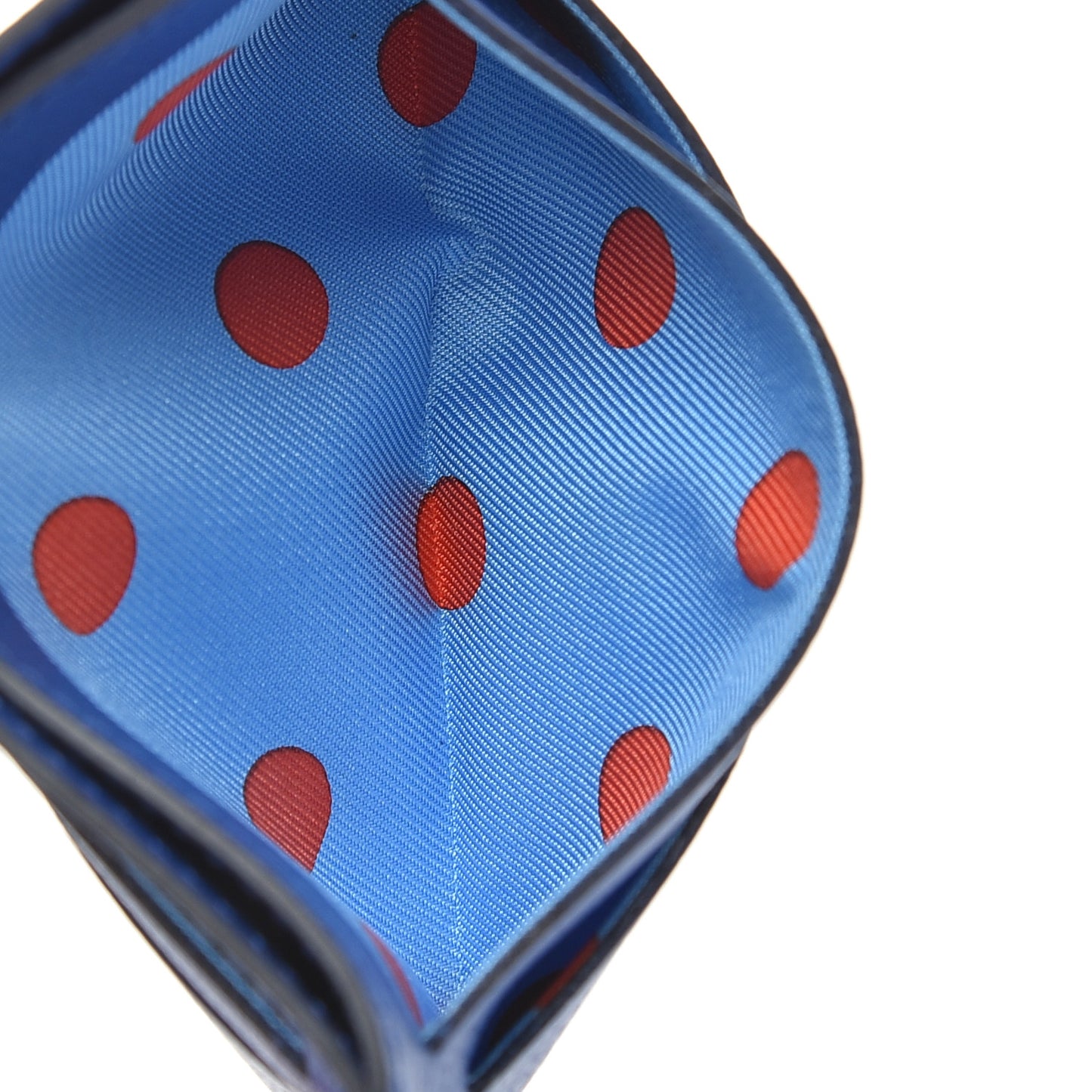 Evercolor Citizen Twill Card Case Bleu Royal Celeste Orange Poppy