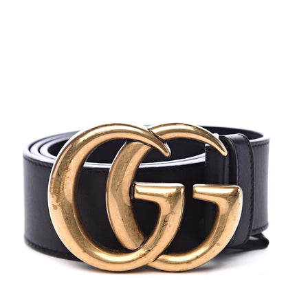 Gucci Calfskin Double G 40mm Belt 80 32 Black 1 of 7