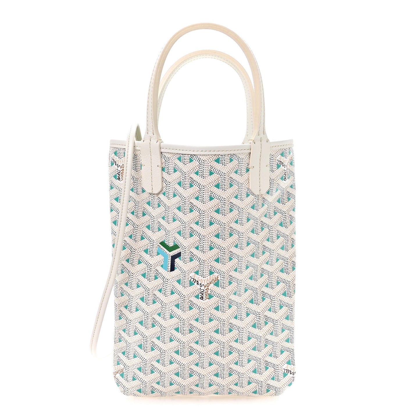 Goyardine Poitiers Claire Voie Tote White Opaline