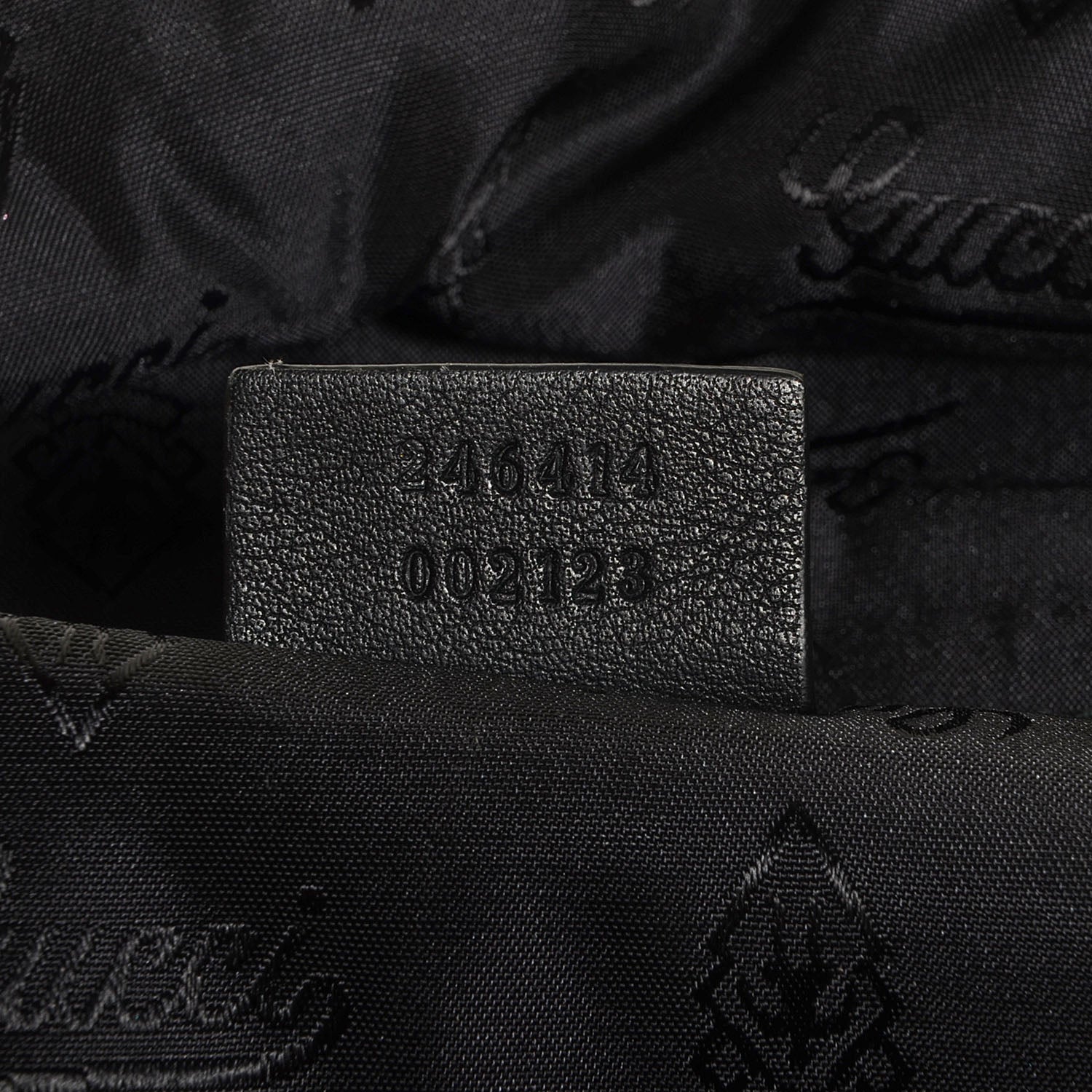 Gucci Guccissima Medium Classic Backpack Black 7 of 9