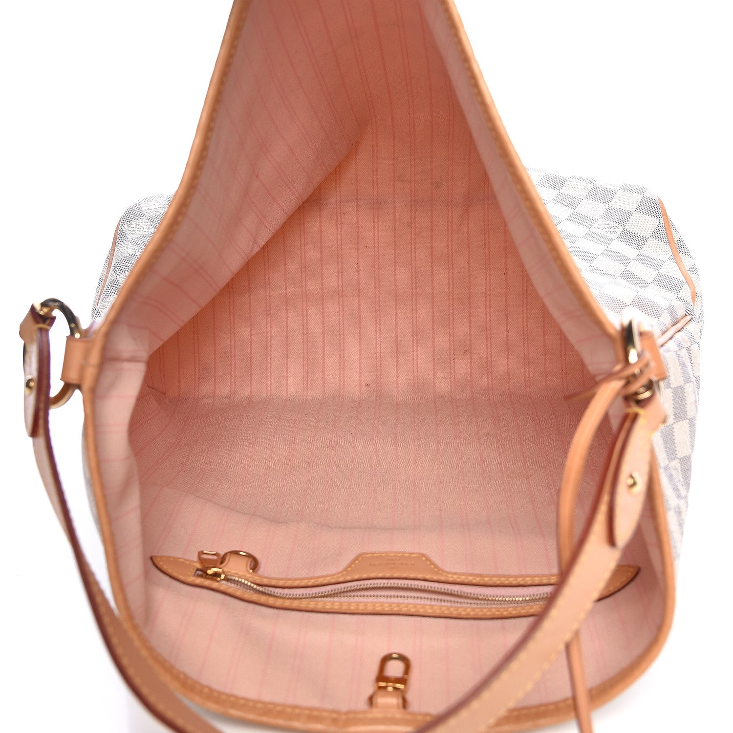 Louis Vuitton Damier Azur Delightful MM Rose Ballerine 5 of 18