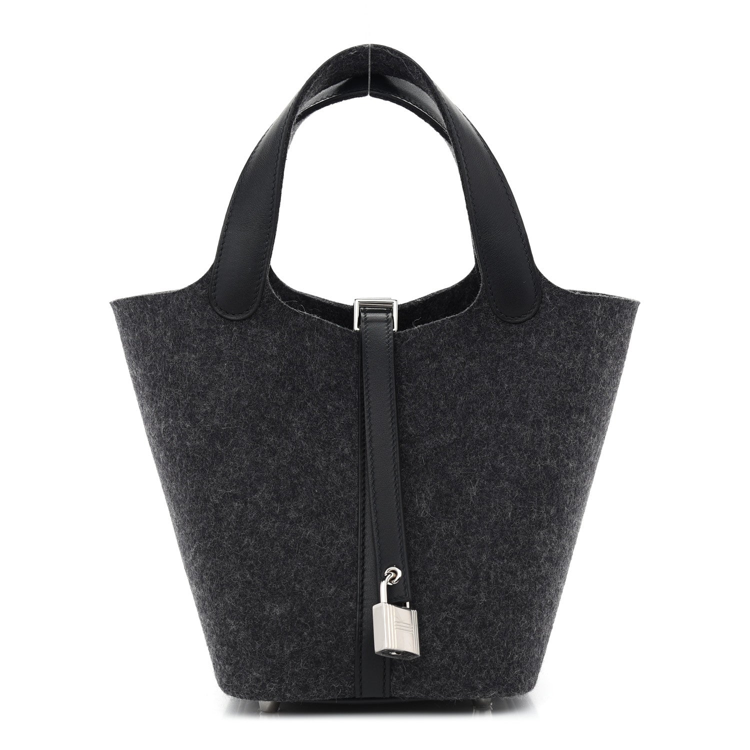 Hermes Feutre Swift Picotin Lock 18 PM Gris Moyen Black 1 of 9