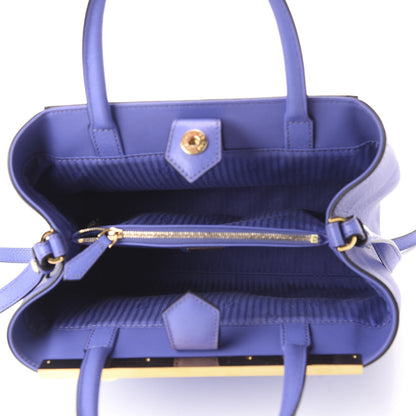 Fendi Vitello Elite Petite 2Jours Tote Viola Cassis 4 of 10