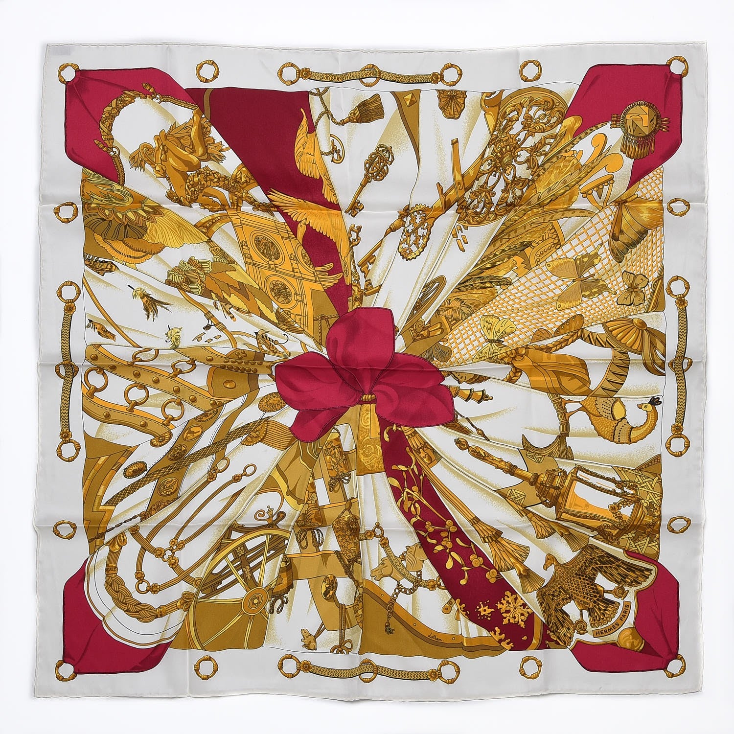 Hermes Silk Soleil De Soie Scarf 70 1 of 4