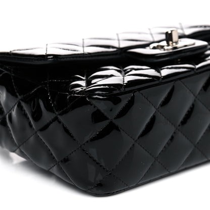 Chanel Patent Calfskin Quilted Mini Rectangular Flap Black 9 of 14