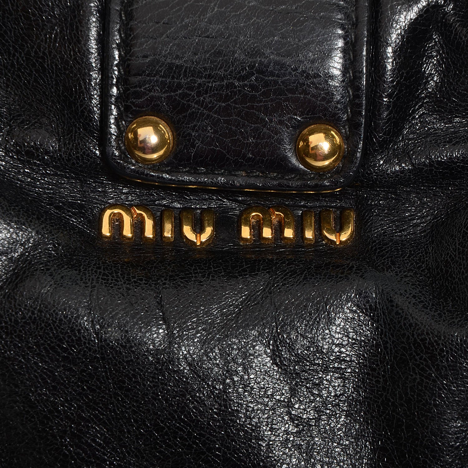 Miu Miu Vitello Lux Medium Bow Bag Nero Black 9 of 9