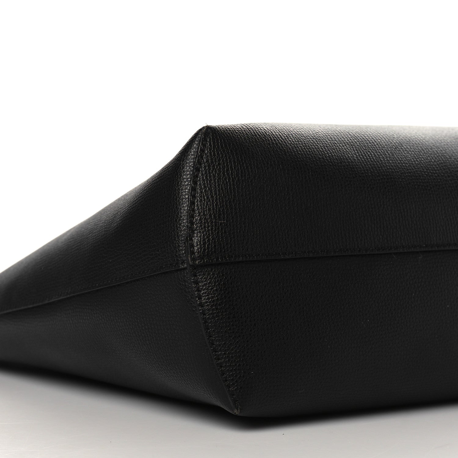 Fendi Vitello Vienna Enamel F is Fendi Shopping Tote Black Taupe 10 of 14