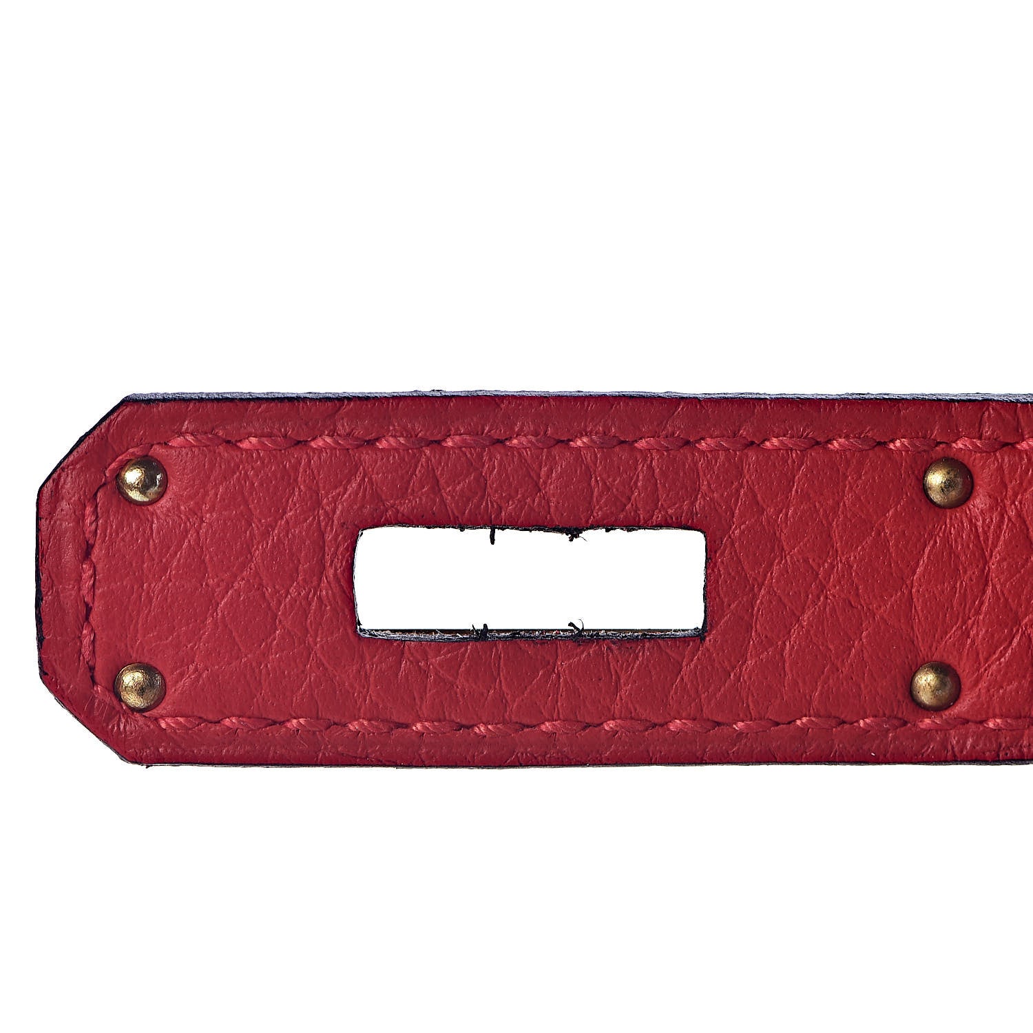 Hermes Taurillon Clemence Horseshoe Birkin 35 Rouge Casaque Black 12 of 40