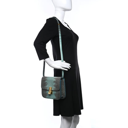 Celine Lizard Medium Classic Box Flap Bag Antarctic 3 of 8