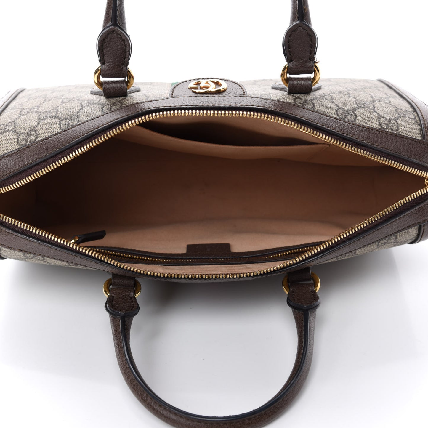 GG Supreme Monogram Web Medium Ophidia Boston Brown