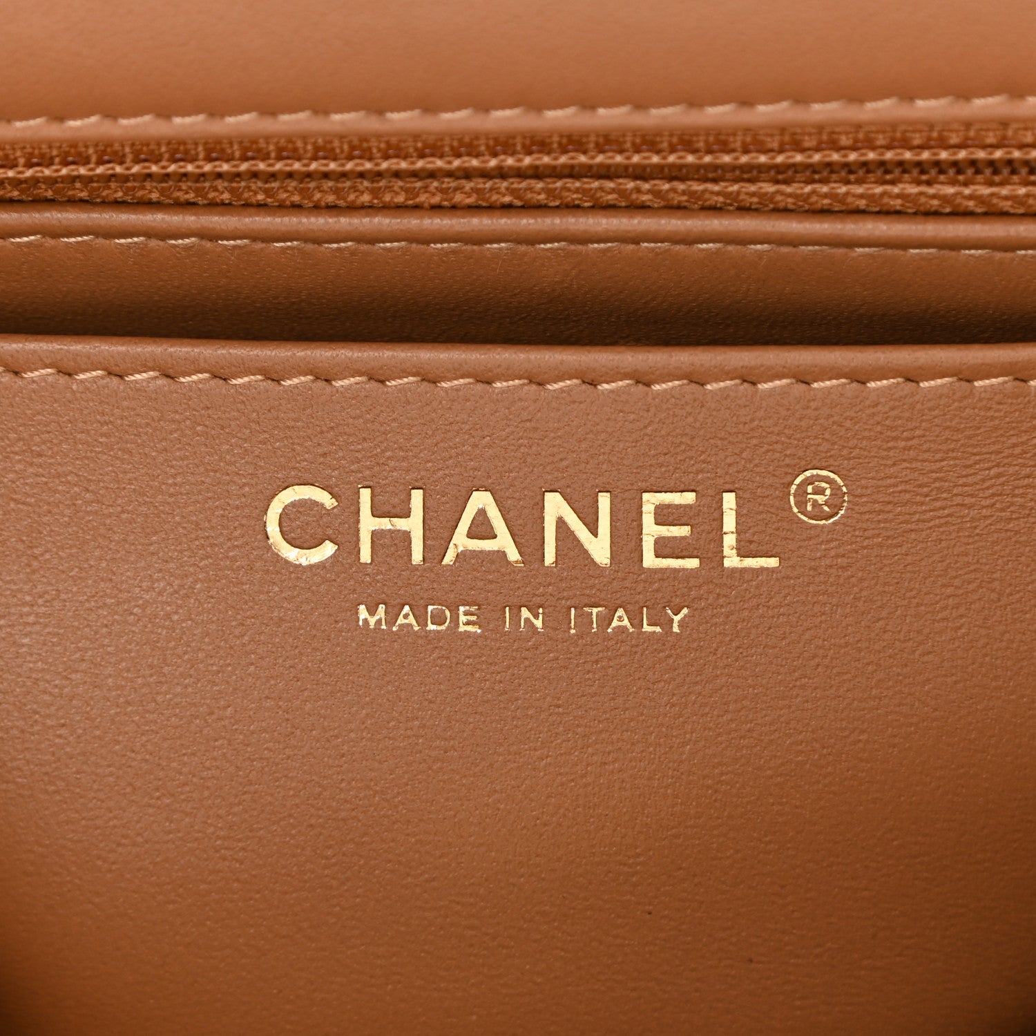 Chanel Lambskin Quilted Mini Rectangular Flap Brown 6 of 8