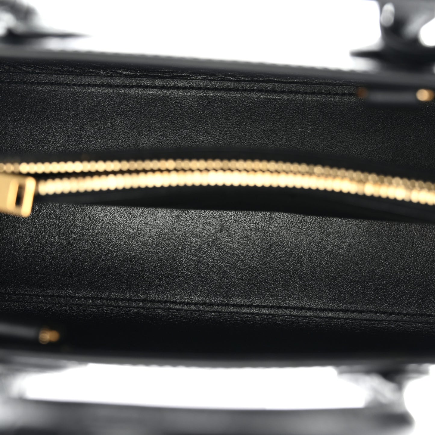 Calfskin Crocodile Embossed Baby Sac De Jour Black