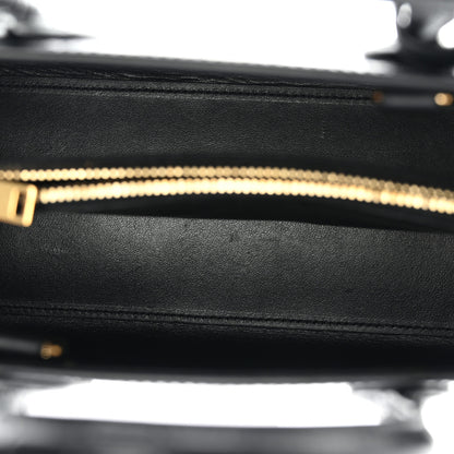 Saint Laurent Calfskin Crocodile Embossed Baby Sac De Jour Black 5 of 11
