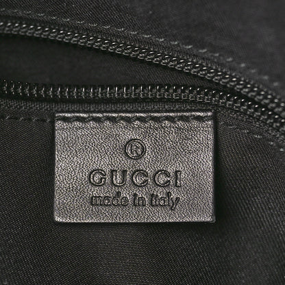 Gucci Monogram Calfskin Perforated Medium Flat Messenger Bag Black 6 of 13